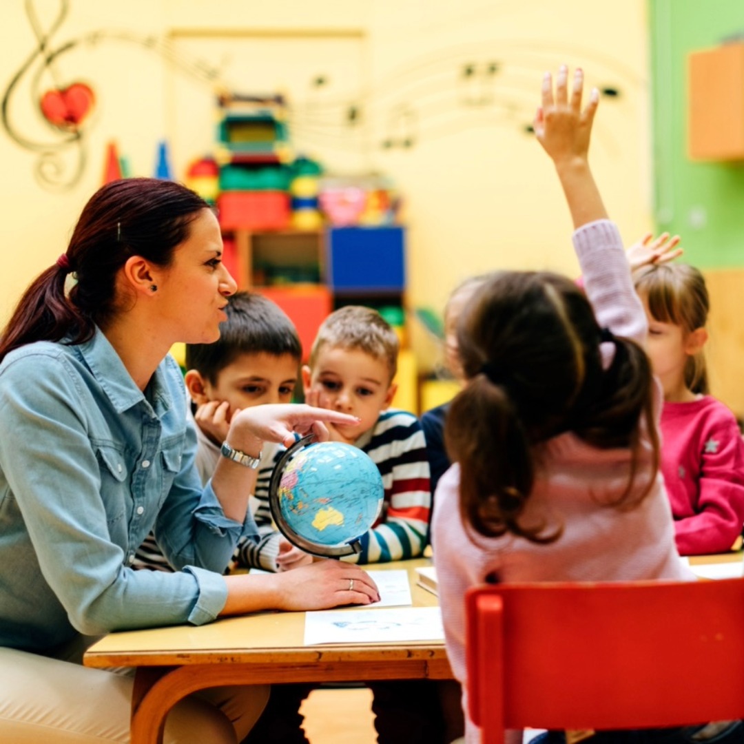 Students in a classroom